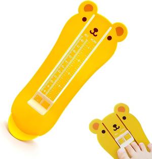 Herramienta para medir el pie del bebe y comprar el numero correcto. 