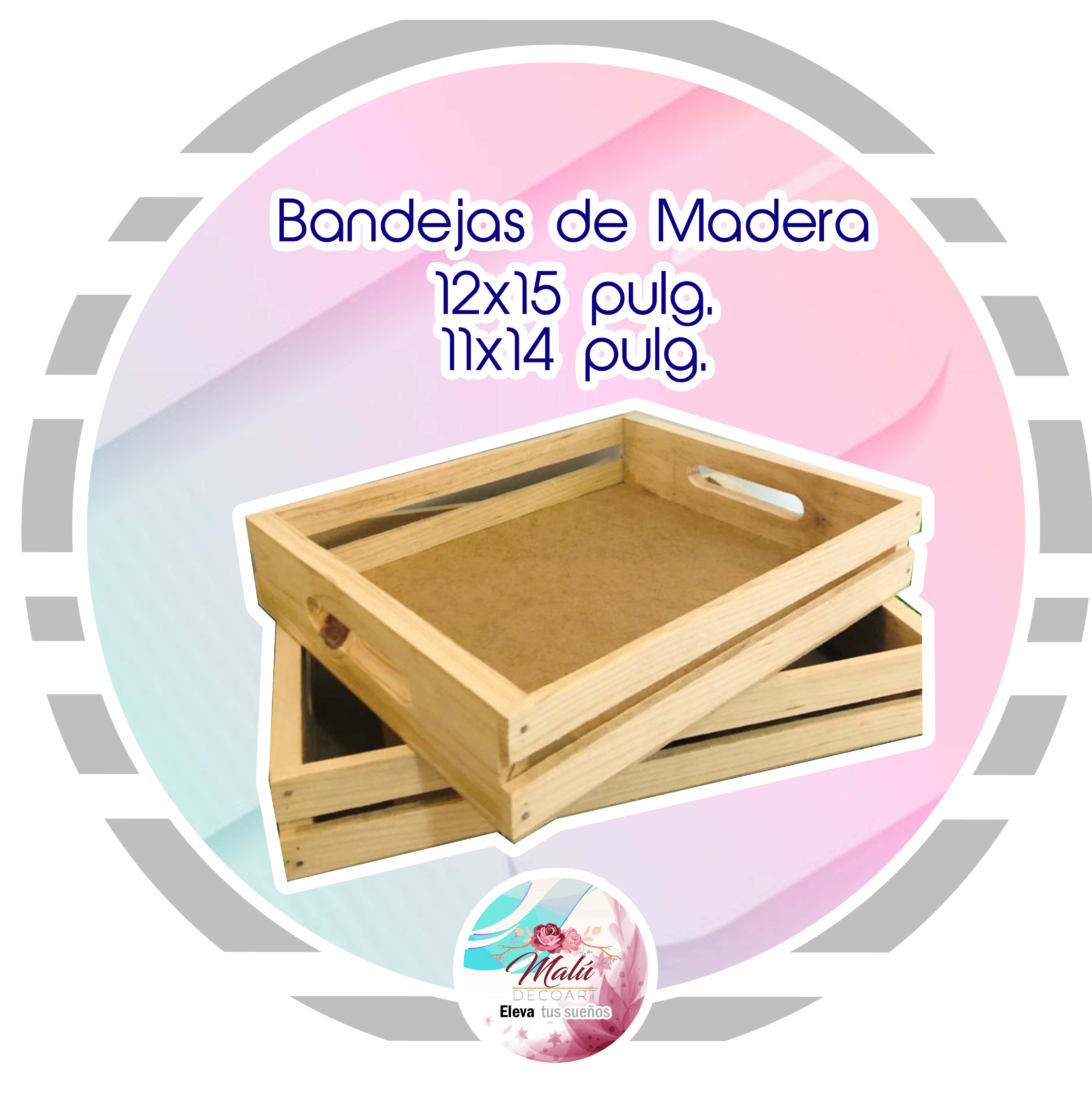 Bandejas de Madera y Fibran