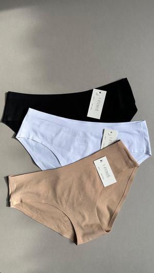 Pantie Talla S M L (beige, negro y blanco) 