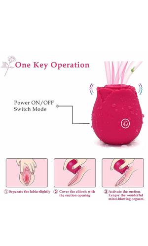 Vibrador succionador de clítoris para mujer