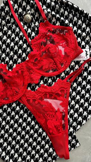 Set rojo Talla S M L 