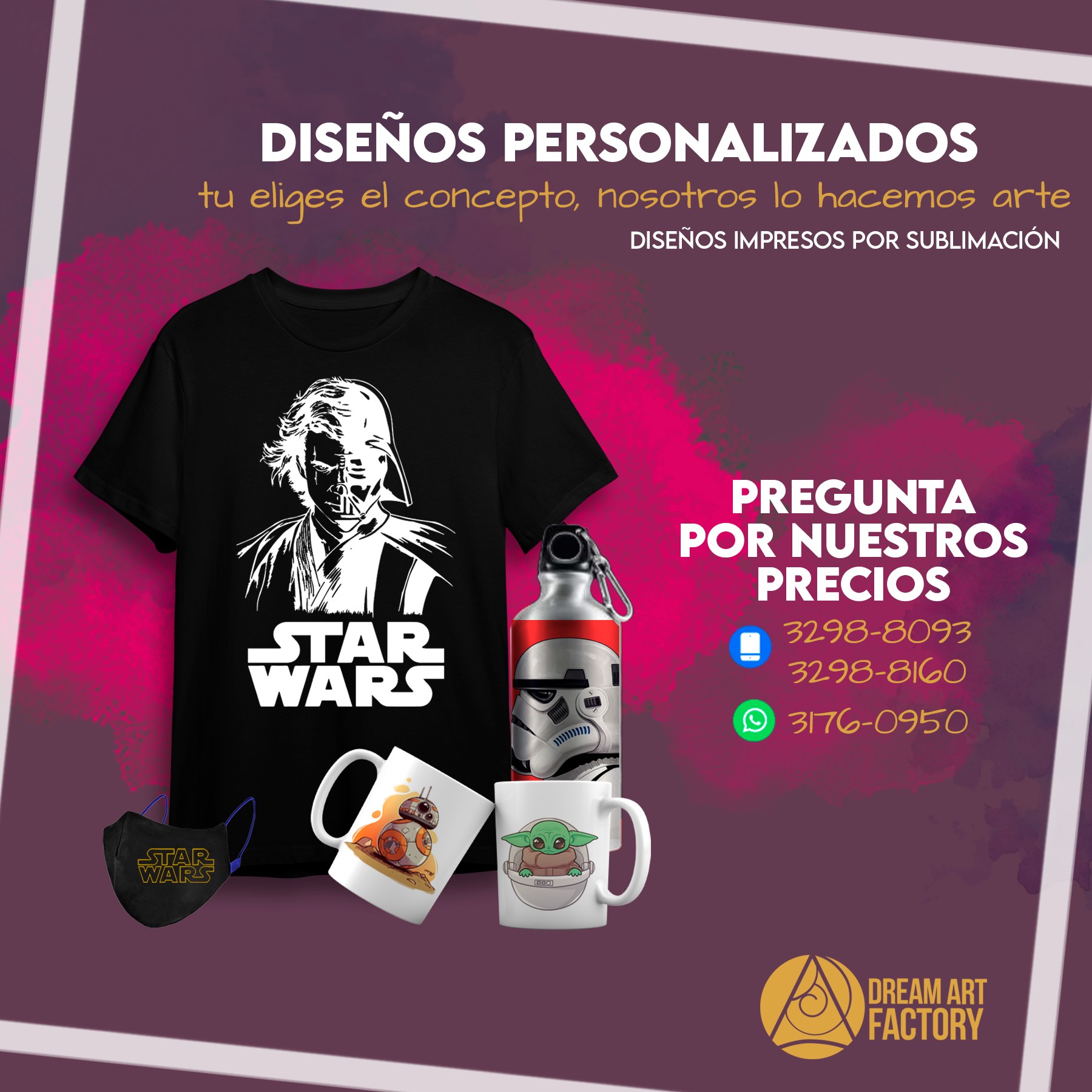 Camisetas para tu negocio o eventos con diseño personalizado