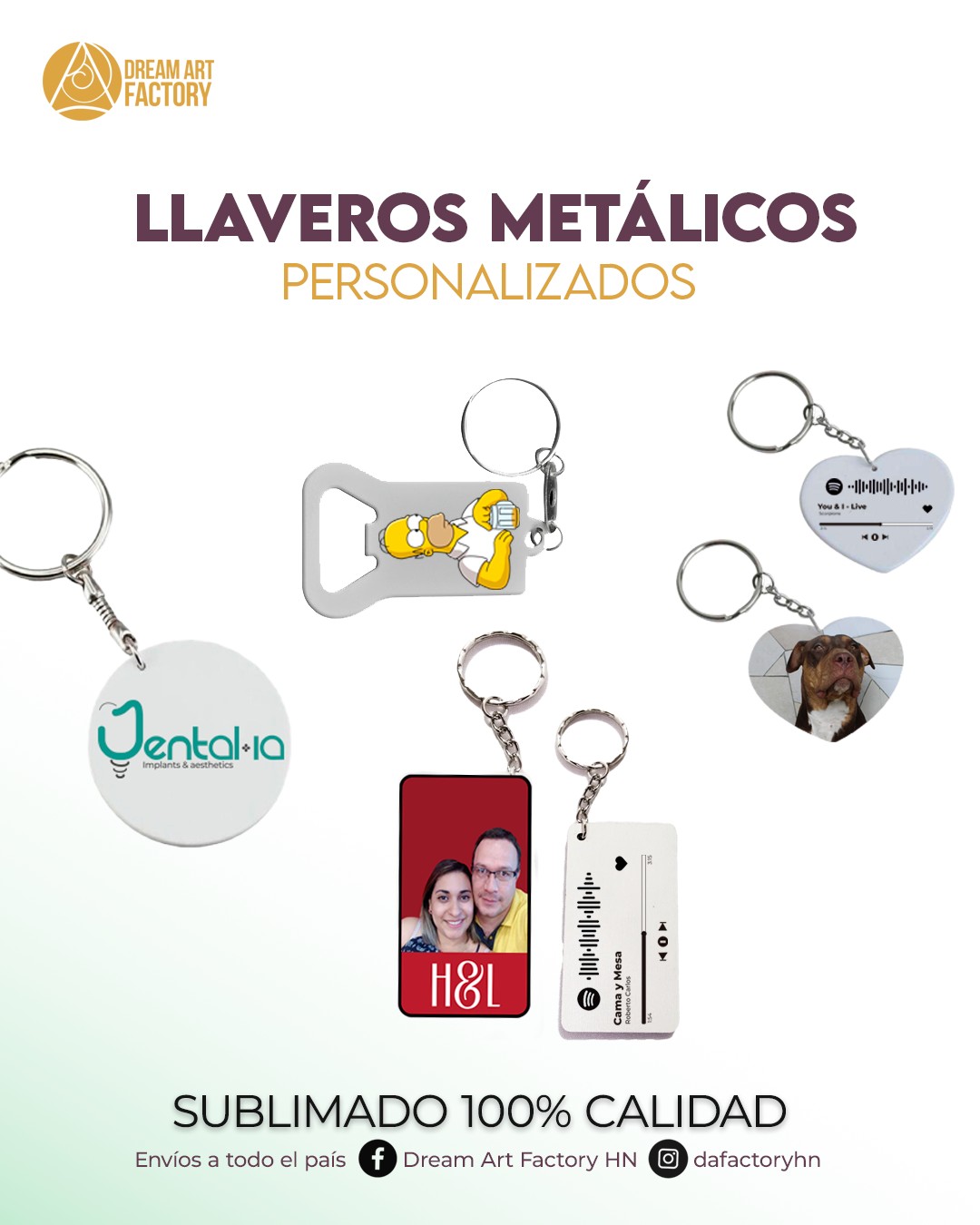 LLAVEROS METALICOS