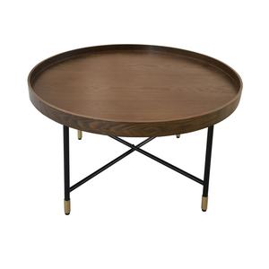 MESA DE CENTRO CONTEMPO 80X80X45CM-NOGAL