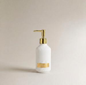 DISPENSADOR DE JABON-BAÑO/BLANCO 6.8X6.8X19CM