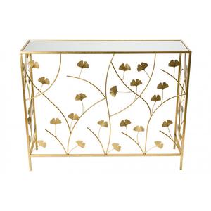 MESA CONSOLA DORADA BUTTERFLY (GRANDE 100X80X30CM)