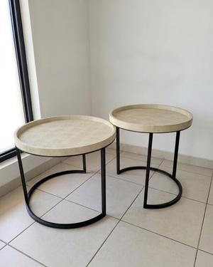 JUEGO DE 2 MESAS AUXILIARES-CONTEMPO