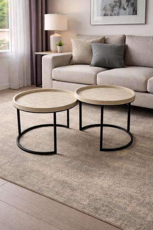 JUEGO DE 2 MESAS AUXILIARES-CONTEMPO