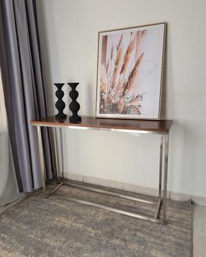 MESA CONSOLA CITY LOFT PLATEADA