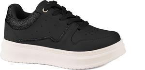 Tenis color negro con detalles brasileños