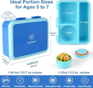 Lunchbox en tonos azules 