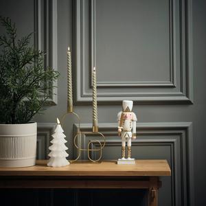 Candelabro Doble Dorado