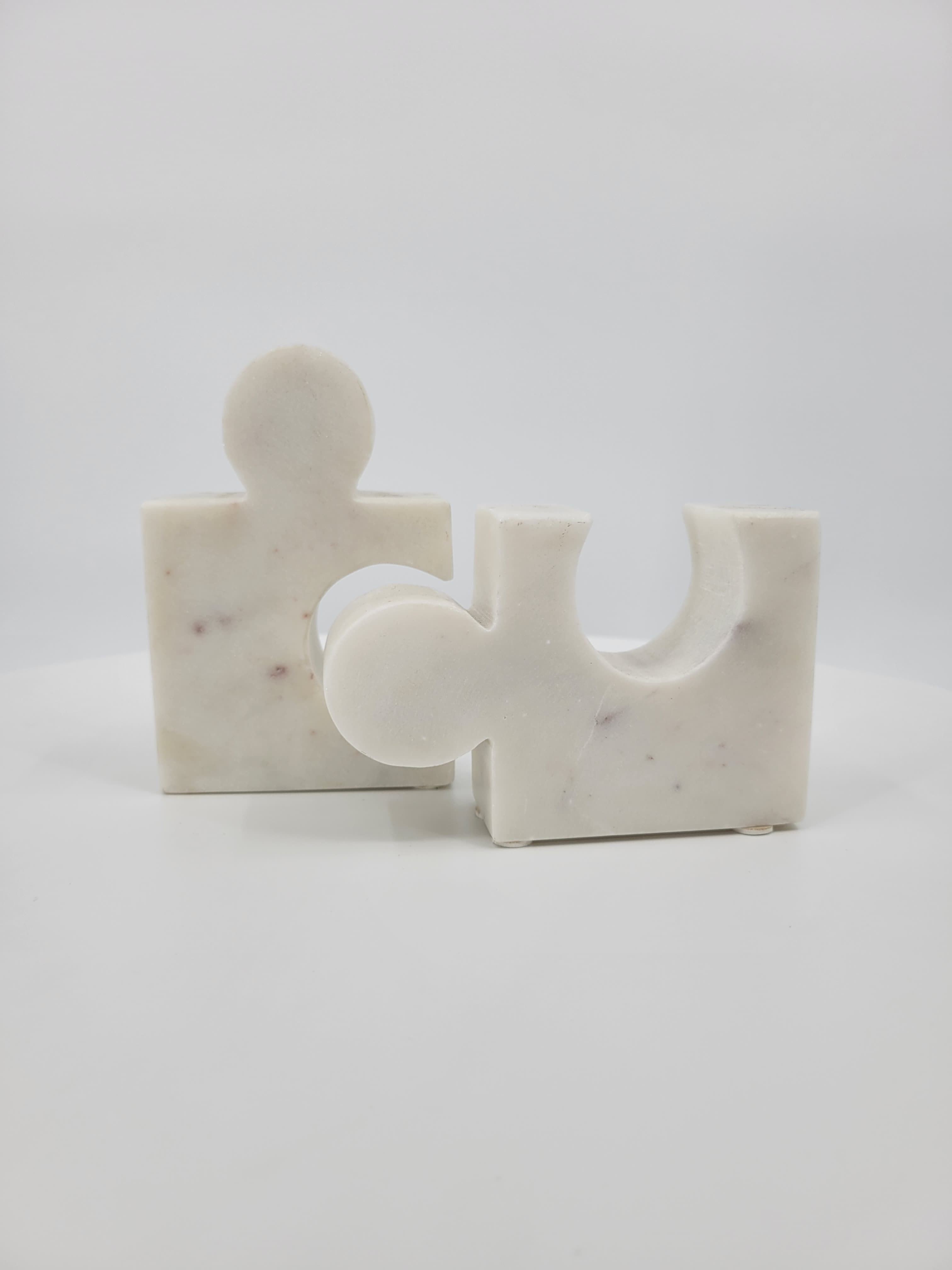 Set Figura Rompecabezas Mármol