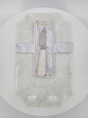 Tabla Mármol Con Cuchillo 