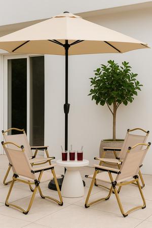 Silla Plegable Beige o Negro