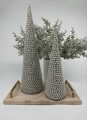 Set 2 Árbol Navidad Perlas