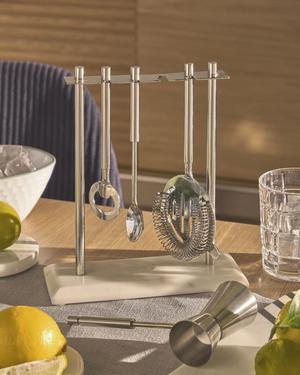 Set De Herramientas Cocteleria Plateado