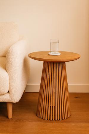 Mesa Auxiliar Redonda Madera