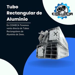 Tubo Rectangular de Aluminio 3mm