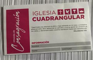 Sobre de Consagración de Ofrendas