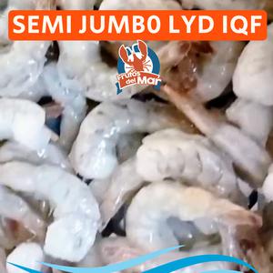 Semi Jumbo camarón limpio y desvenado IQF