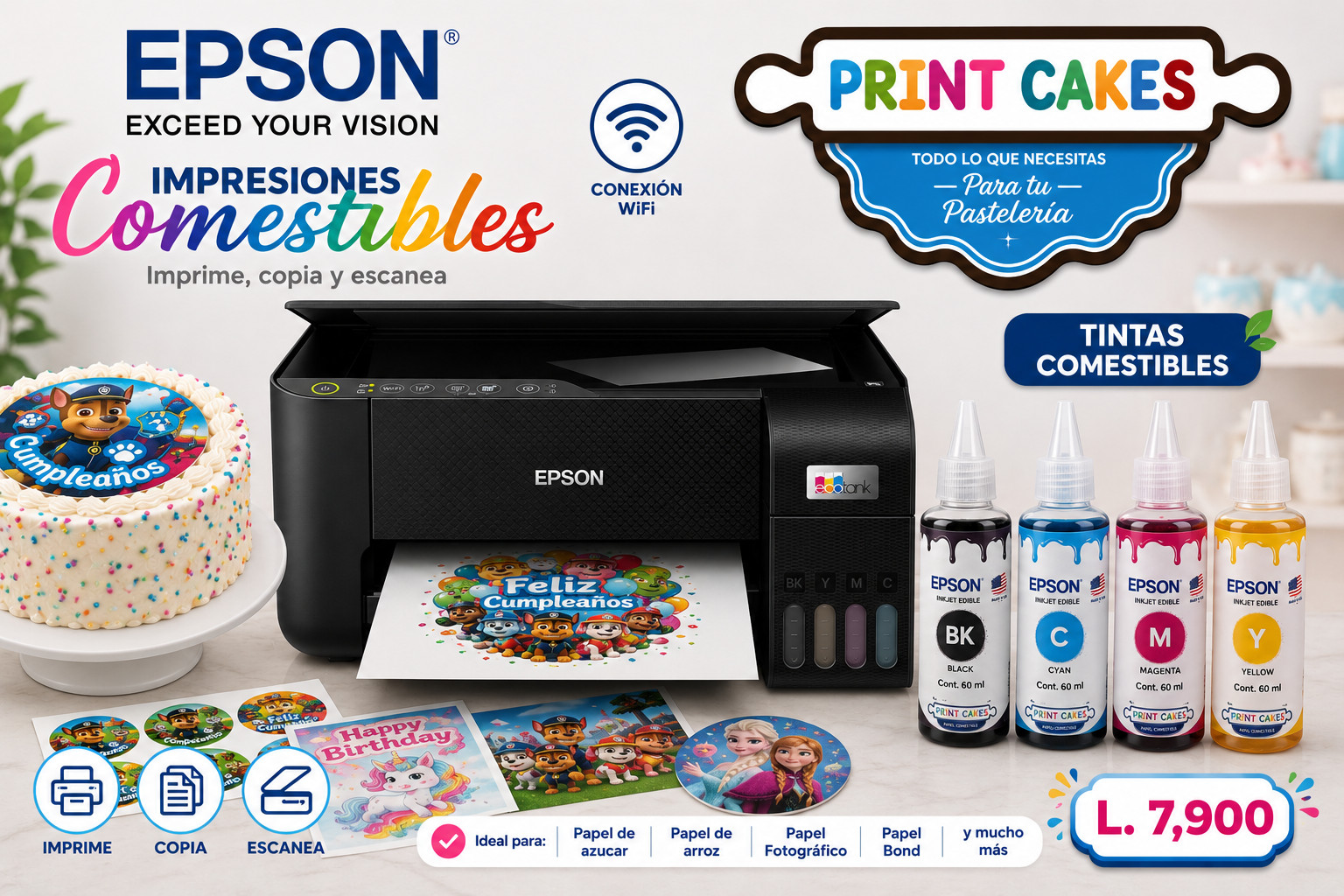 Impresora Epson Tinta Comestible.