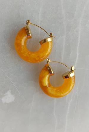 Chunky Orange Earring