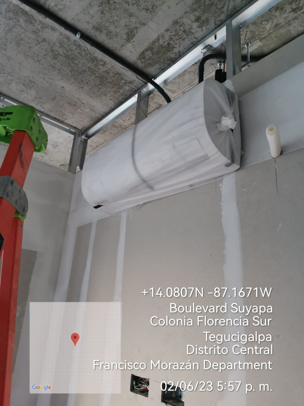 instalación de cualquier equipo de aire acondicionado