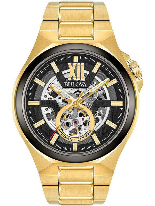 BULOVA Classic Automatic Black Dial Men's Watch Item No. 98A178