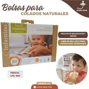 Paquete de 50 bolsas para colados