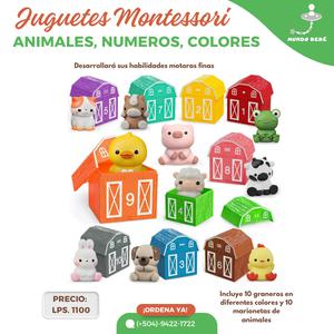 Juguete Montessori/ Aprende animales, números, colores y mucho más