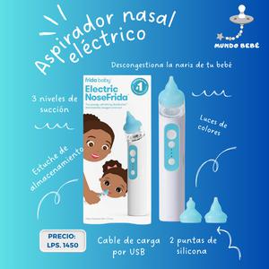 Aspirador nasal eléctrico con 3 niveles de succión y luz