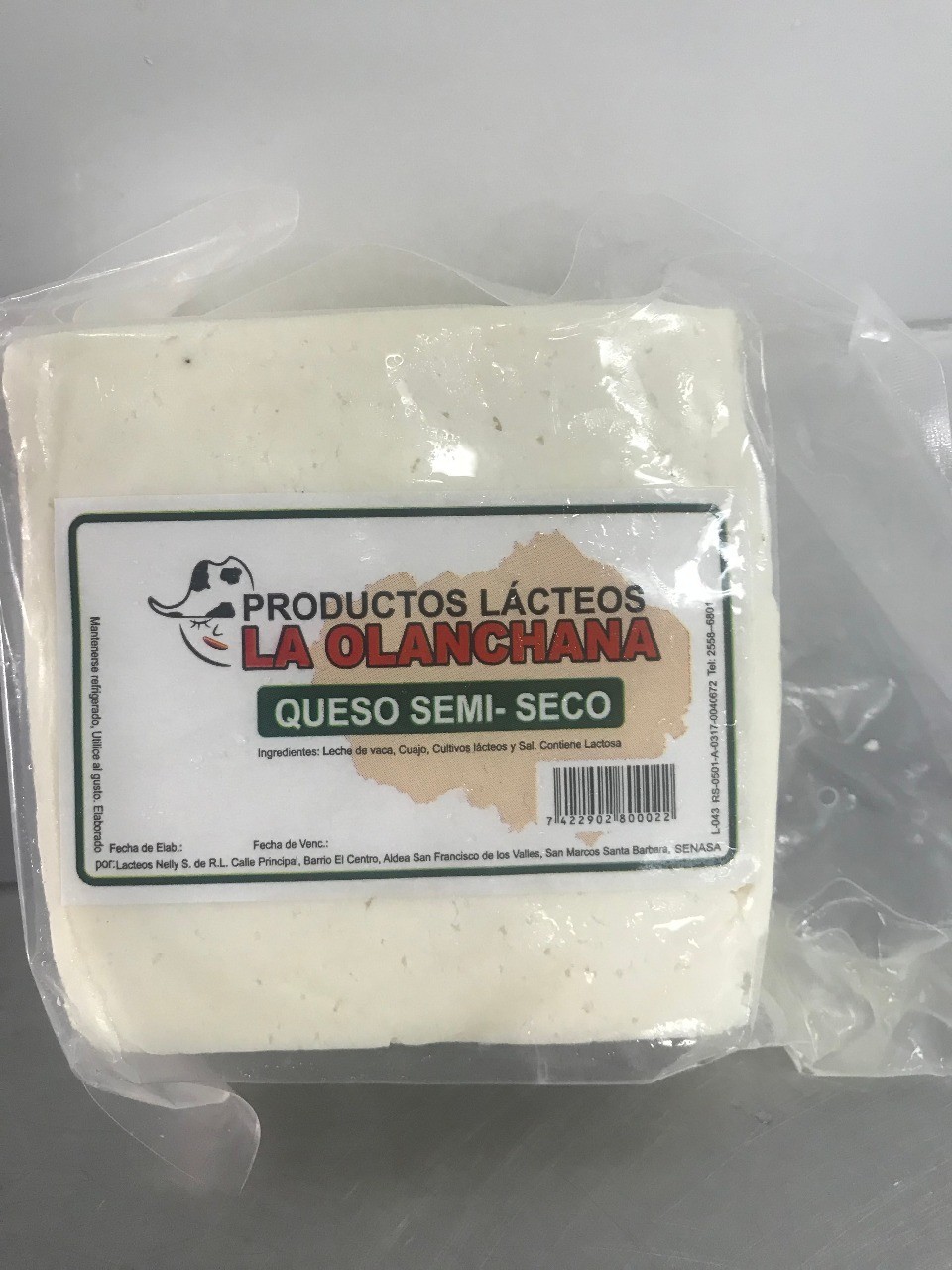 Queso Semiseco Olanchana