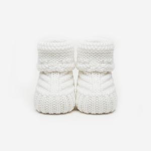 👶 Escarpines tejidos | Blanco puro