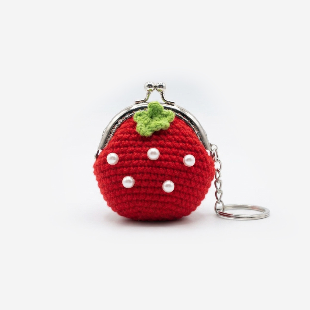 🍓 Berry | Monedero & llavero tejido