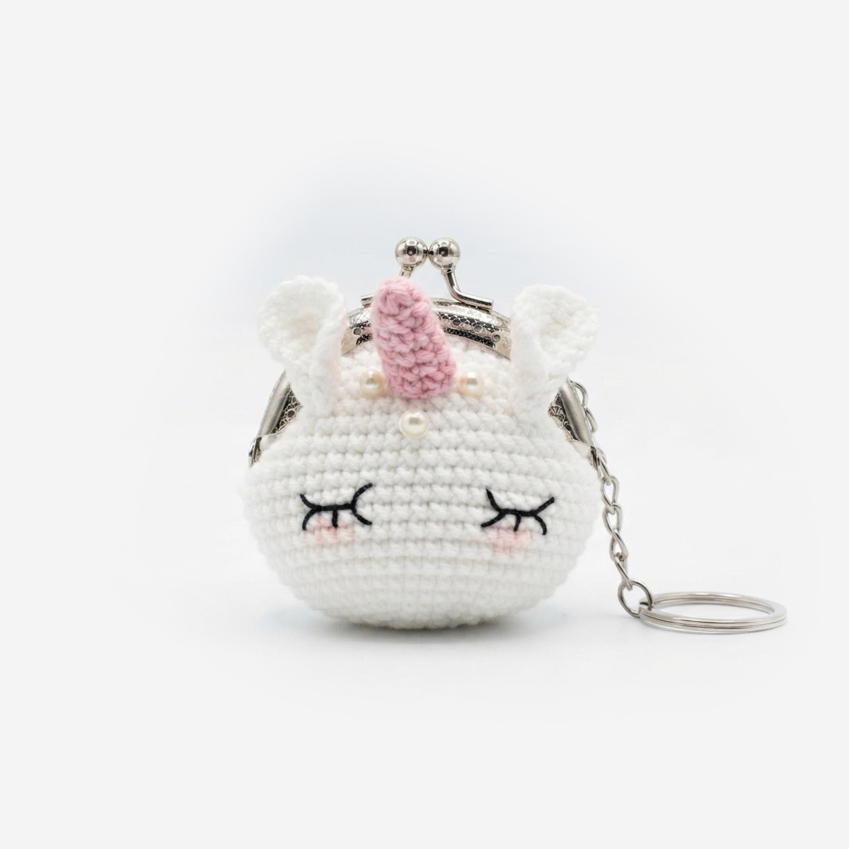 🦄 Sparkle | Monedero & llavero tejido