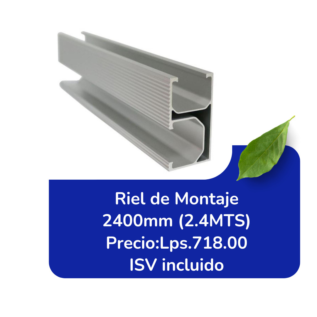 RIEL DE MONTAJE 2400mm (2.4MTS)