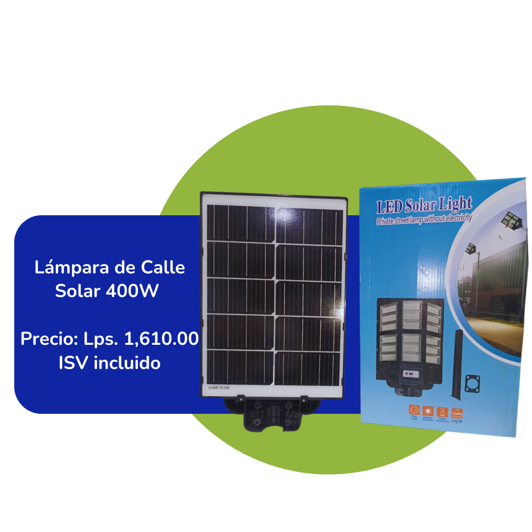 Lampara de Calle Solar 400W