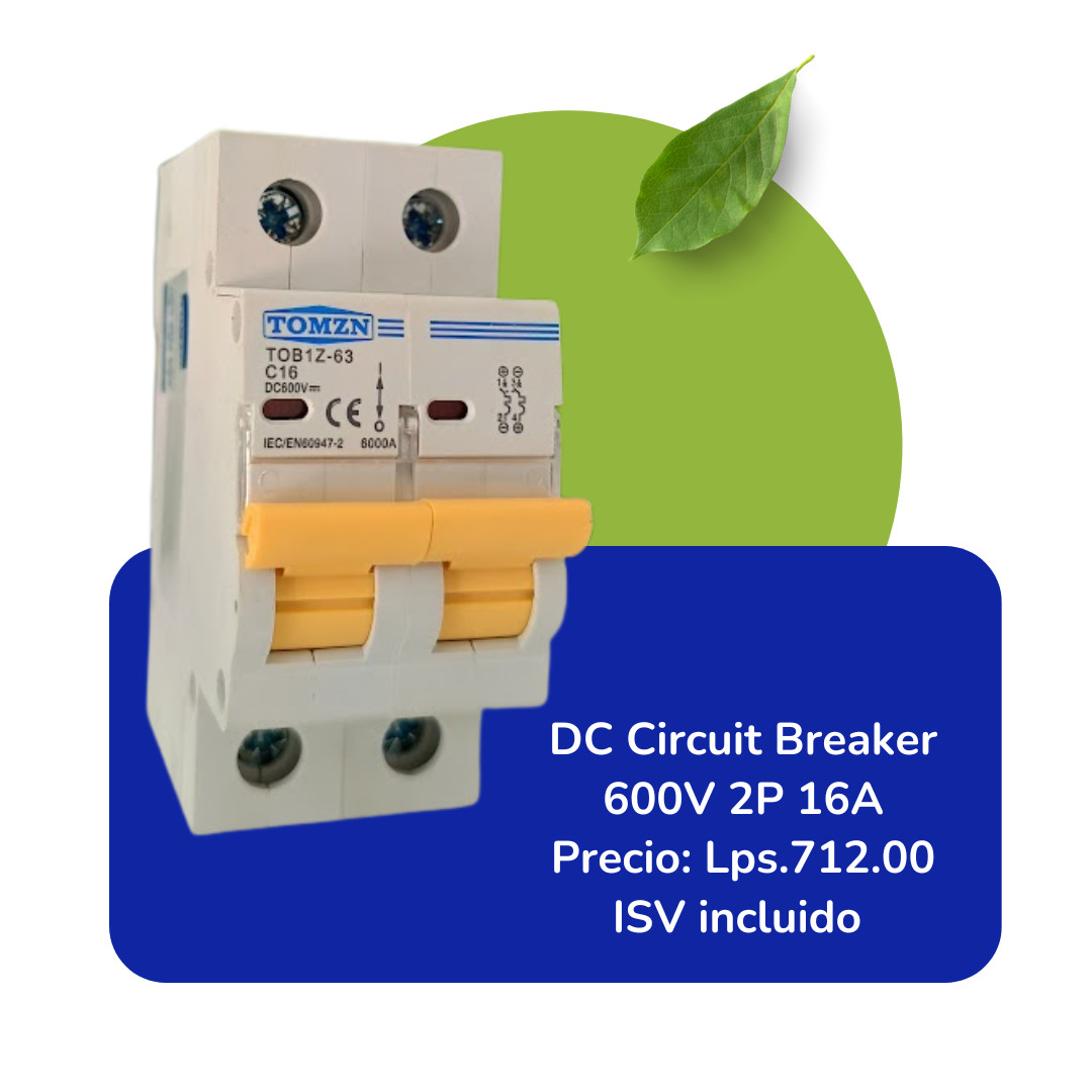 DC CIRCUIT BREAKER  6000 2P 16A