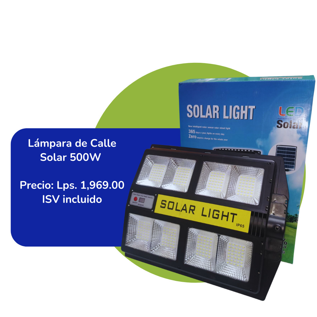 Lampara de Calle Solar 500W