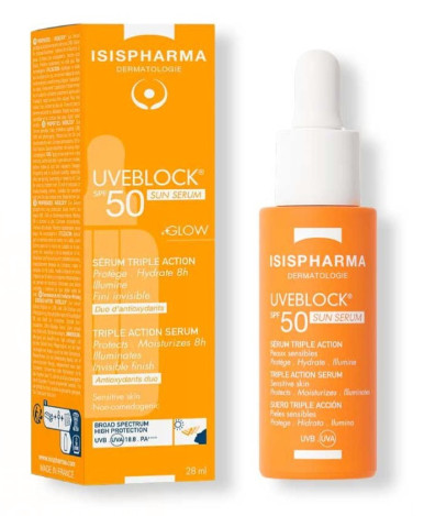 ISISPHARMA UVEBLOCK SPF 50  SUN SERUM GLOW