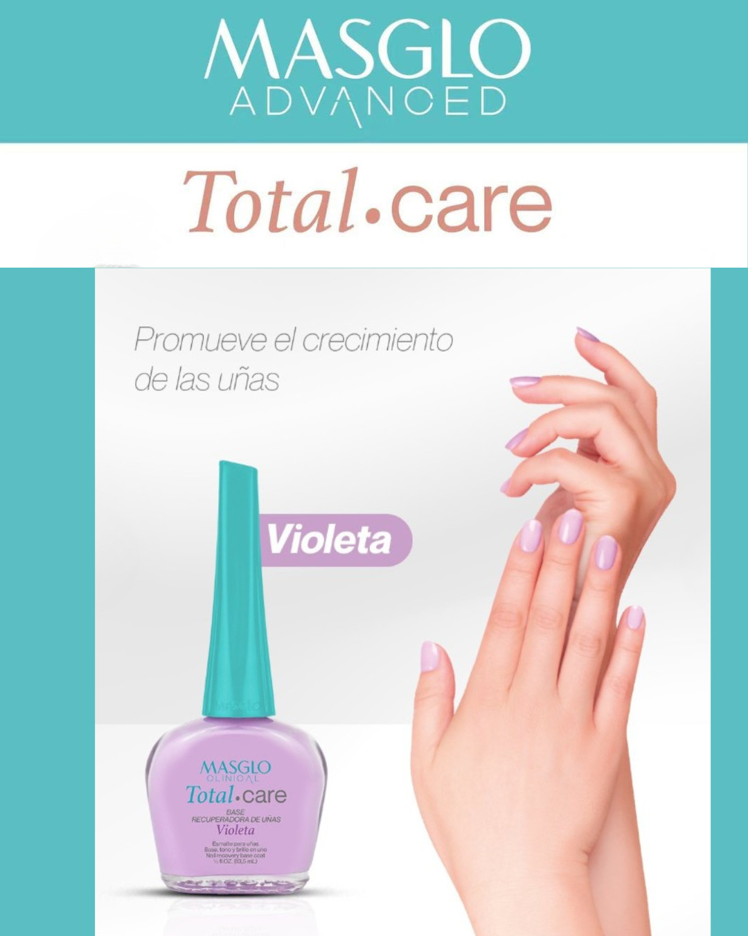Base Calcio Total Care color Violeta  (13.5 ml) 3 en 1