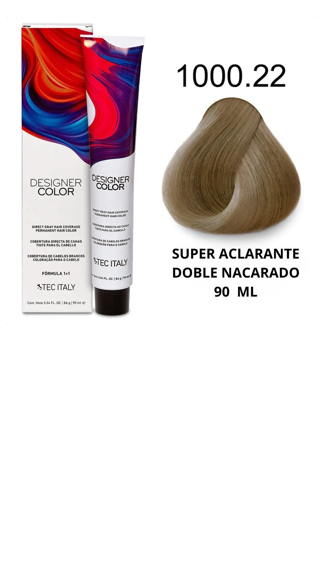 Tec Italy Tinte Super Aclarante 1000.22 (Aclara hasta 5 Niveles)