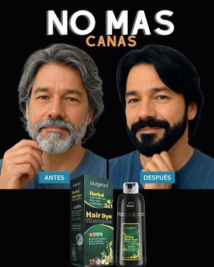 Shampo Tapa Canas color Negro para Hombre