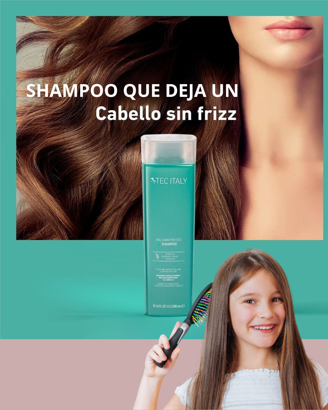 Shampoo Balsami Presto 300 ML. (Anti Edad Cabellos Largos)