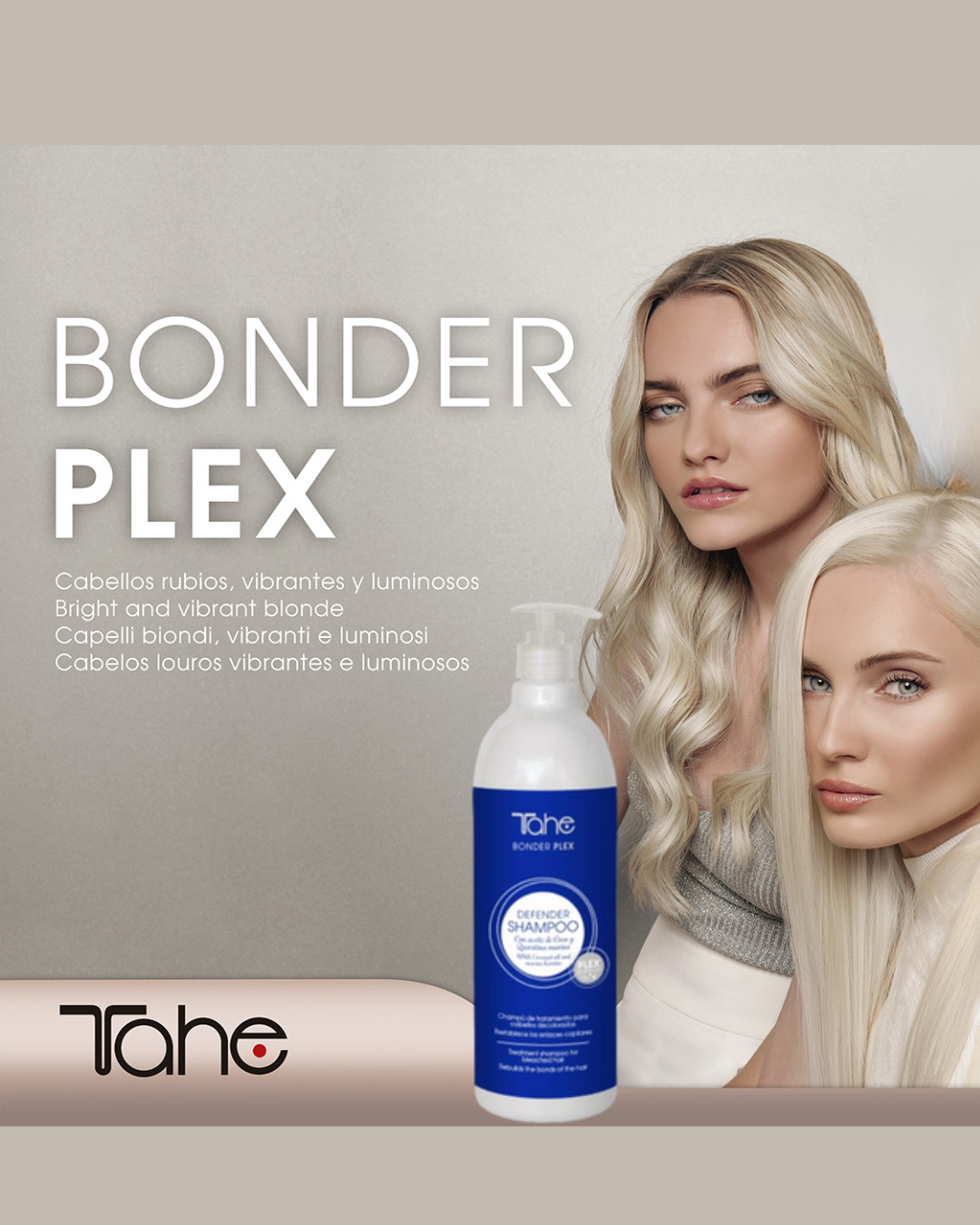 Tahe Defender Shampoo Blonder Plex Litro