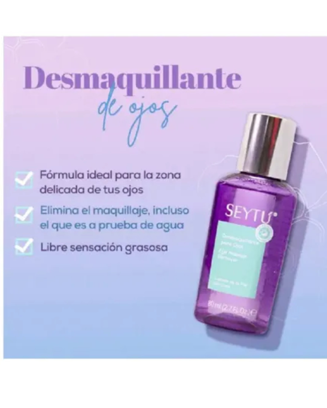 Desmaquillante de Ojos Seytu