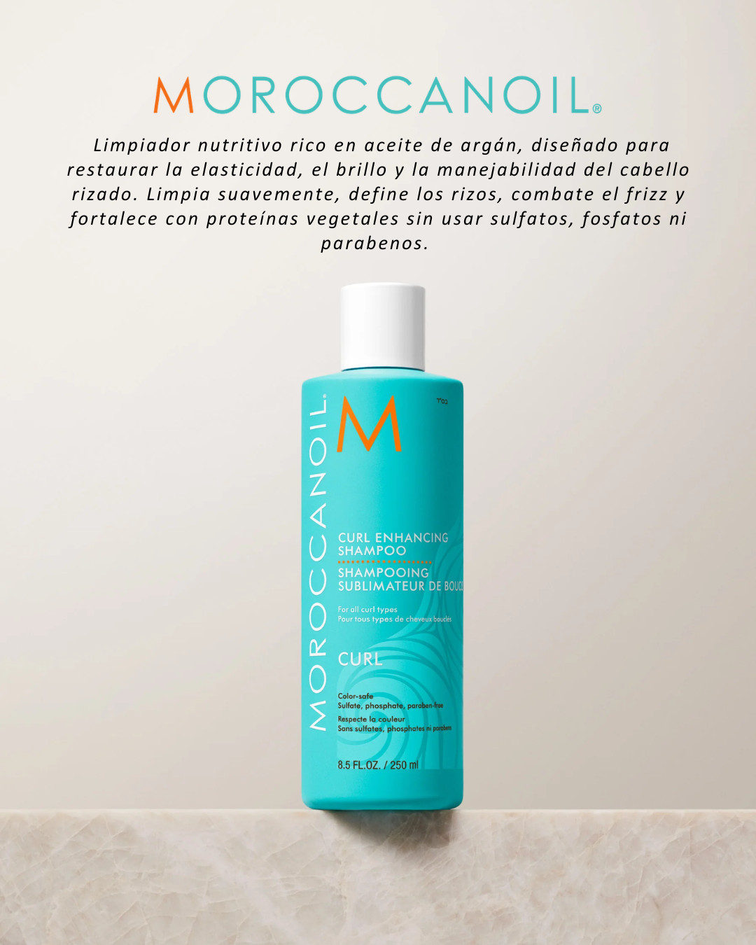 El Shampoo Activador de Rizos Moroccanoil 250 ML.