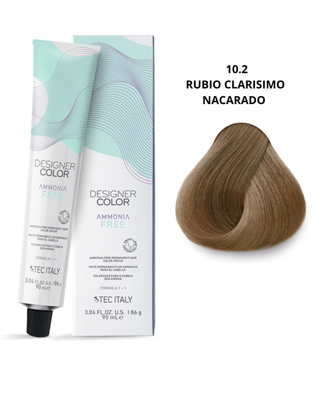 Tec Italy Tinte Sin Amonio 10.2 (Rubio Nacarado)