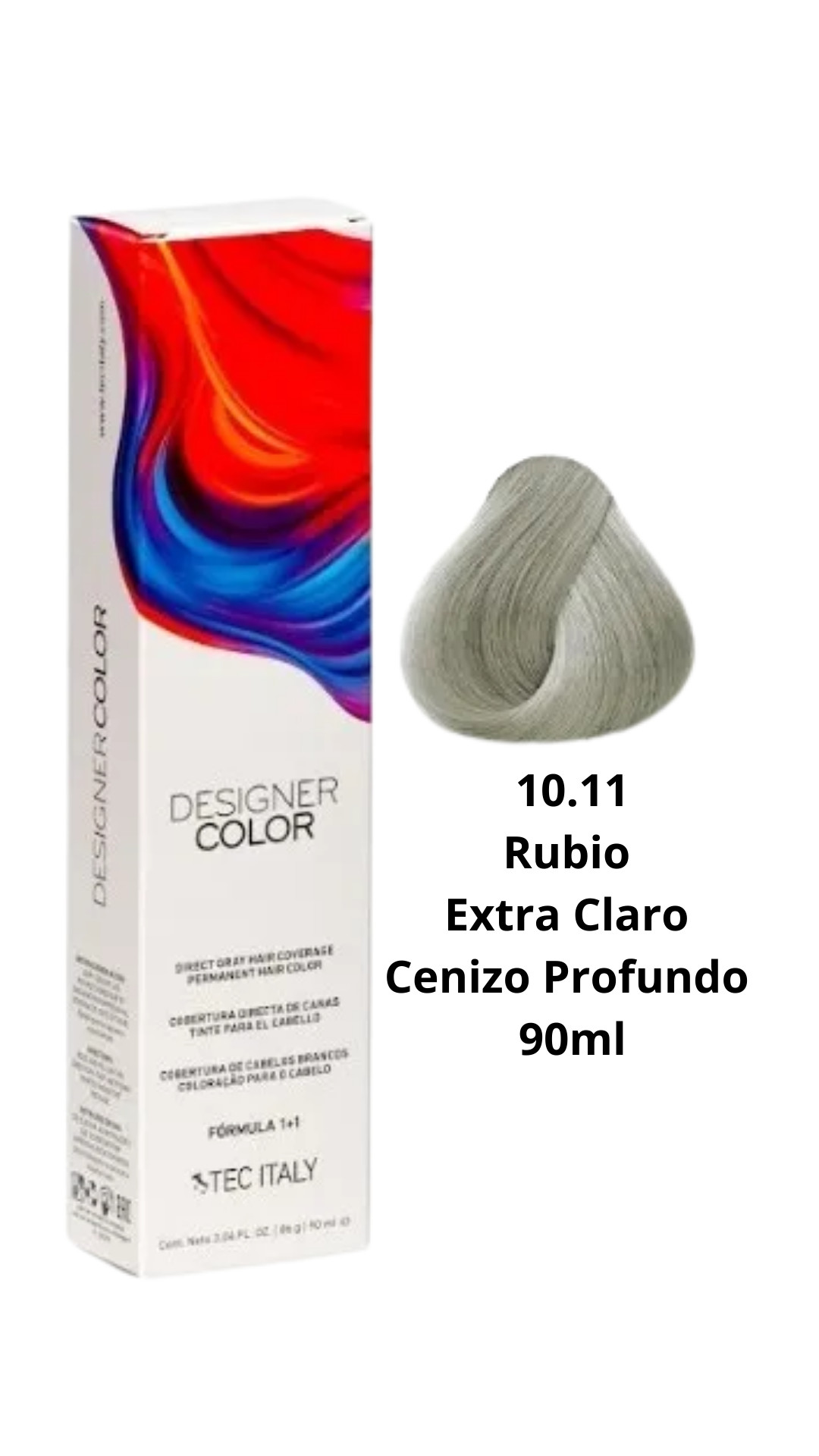 Tec Italy Tinte # 10.11 (Color Rubio Extra Claro Cenizo Profundo)